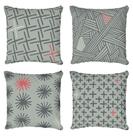 Kit 4 Capas De Almofadas Decorativa Shapes
