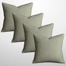 Kit 4 Capas de Almofadas Decorativa Suede Premium Felpudo 50x50cm Capri Fendi
