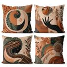 Kit 4 Capas De Almofadas Decorativas 45x45 - Terroso Mulher