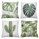 Kit 4 Capas De Almofadas Decorativas 45x45cm Estampa Cacto II