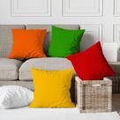 Kit 4 Capas De Almofadas Decorativas Color Block Outono