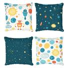Kit 4 Capas de Almofadas Decorativas Espaço