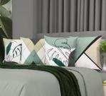 Kit 4 Capas de Almofadas Decorativas Linhas Flowee 45x45cm