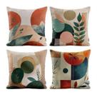 Kit 4 Capas de Almofadas Decorativas Para Sofá Sala Quarto Poltrona Boho Luxo 45x45 Novadecora