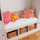 Kit 4 Capas De Almofadas Decorativas Rosquinhas Donuts Kit 4 Capas De Almofadas Decorativas Rosquinhas Donuts