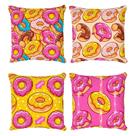Kit 4 Capas de Almofadas Decorativas Rosquinhas Donuts Kit 4 Capas de Almofadas Decorativas Rosquinhas Donuts