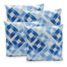 Kit 4 Capas de Almofadas Favinho 40x40 C/ Zíper PIQUET Estampadas