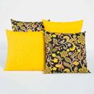 kit 4 capas de almofadas Gorgurinho/oxford amarelo 45x 45