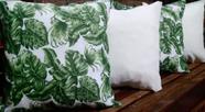 kit 4 capas de almofadas Gorgurinho Verde /Oxford Com Palha 45x45