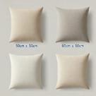 Kit 4 capas de almofadas lisas tecido linho