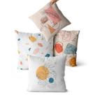 kit 4 capas de almofadas moderna face 40x40