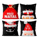 Kit 4 Capas De Almofadas Natal 45x45 - Feliz Natal