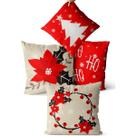 kit 4 capas de almofadas natal elegante