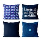 Kit 4 capas de almofadas olho grego