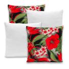 Kit 4 Capas de Almofadas Piquet Favinho Lisa e Estampada 40x40 C/ Zíper