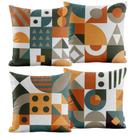 Kit 4 Capas de Almofadas Terroso Decorativas Para Sofá 40x40 Novadecora