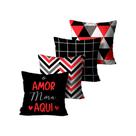 Kit 4 Capas de Almofadas Varios modelos Terracota Mdecore