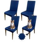 Kit 4 Capas de Cadeira em Matelassê Resistentes à Gatos