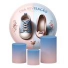 Kit 4 Capas Decorativas Para Chá Revelação Sublimado Várias Estampas Tecido Premium Para Festas, Eventos e Datas Comemorativas Kit 4 Capas Decorativas Para Chá Revelação Sublimado Várias Estampas Tecido Premium Para Festas, Eventos e Datas Comemorativas