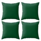 Kit 4 Capas Lisas Cores Variadas Para Sala Sofá Luxo