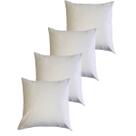 Kit 4 Capas Para Almofada 45 cm x 45 cm Suede Bege Casa Chick