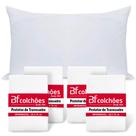 Kit 4 Capas Protetora Travesseiro Impermeavel Com Ziper 50x70xm BF Colchões - Emcompre