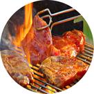 Kit 4 Capas Sousplat CHU 001 Carne na churrasqueira