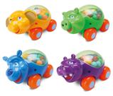 Kit 4 Carrinhos Chocalho Animais P/ Bebê PlaySkool Divertoys