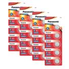 Kit 4 Cartelas Baterias Panasonic CR2025 3V 20 unidades