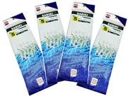 Kit 4 Cartelas C/ 5 Sabiki Camarão Albatroz Fishing 2279 Fluorescente (20 Peças)