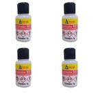 Kit 4 Catalisadores Massa Plástica Iberê Secagem Rápida Alta Aderência Funilaria Pintura Automotiva