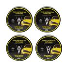 Kit 4 Cera Automotiva Carnaúba Brilho Proteção V8 Sanol 200g