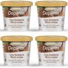 Kit 4 Cera Depilatória Micro-Ondas Depilflax Coco 100g
