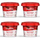 Kit 4 Cera Depilatória Micro-Ondas Depilflax Morango 200g