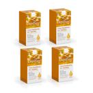 kit 4 Cera Depilatoria Quente Natural 250G Depiflax