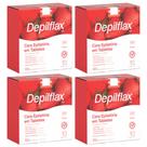 Kit 4 Cera Quente Depilatória Depilação Profissional Morango Depilflax Barra 500g Kit 4 Cera Quente Depilatória Depilação Profissional Morango Depilflax Barra 500g