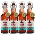 Kit 4 Cerveja Artesanal Imigração 1824 Pilsen Premium 500ml
