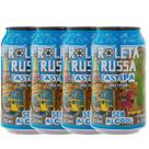Kit 4 Cerveja Roleta Russa Easy IPA Sem Álcool Sem Glúten 350ml