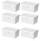 Kit 4 Cesto Organizador Caixa Decorativa Com Tampa 26x18x12