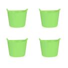 Kit 4 Cestos Balde Flexível C/ Alça 15L Verde- Fersil Kit 4 Cestos Balde Flexível C/ Alça 15L Verde- Fersil