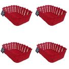 Kit 4 Cestos Organizador De Croche Retangular 26 x 18cm