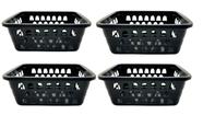 KIT 4 CESTOS ORGANIZADORES PRETO 20x16