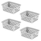 Kit 4 Cestos Pequenos Organizador Gaveta Mesa 16x12,5cm