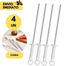 Kit 4 Chaira Afiador de Facas 10 Polegadas Profissional Cozinha Inox Utensílio Corte Preciso Kit 4 Chaira Afiador de Facas 10 Polegadas Profissional Cozinha Inox Utensílio Corte Preciso