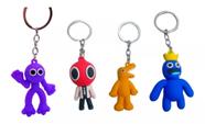 Kit 4 Chaveiros Rainbow Friends Azul Babão Com 4 Personagen