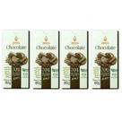 Kit 4 Chocolate 70% Barra Orgânico Vegano Sem Lactose Onveg