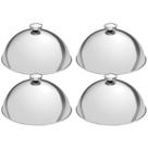 Kit 4 Cloches Tramontina Aço Inox 24,5cm Restaurantes Hóteis Eventos Cúpula Pratos Quentes