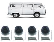 Kit 4 Coifa Homocinética Kombi 1978 1979 1996 1997 Com Flange