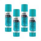 Kit 4 Cola Bastão 10g Bazze Escolar Seca Rapido Lavável Atóxica