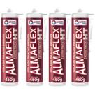 Kit 4 Cola de Fixação Imediata Adesivo Espelho Ht400 Alto Tack Almaflex 450g